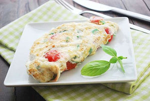 Chili Omelette with Fresh Pineapple
